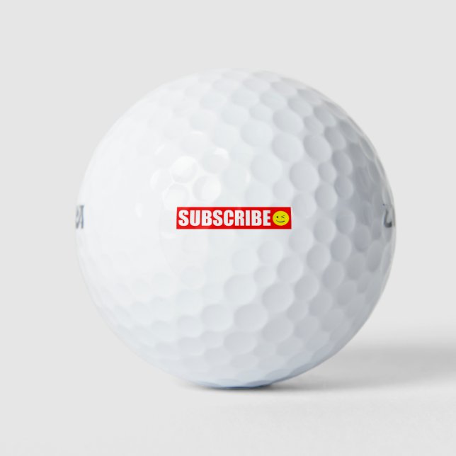 Subscribe Golf Balls (Front)
