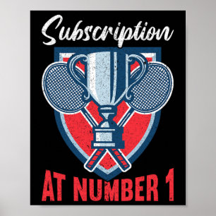 Subscription At Number 1 Funny Badminton 2  Poster