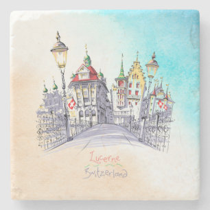 Subserter - Switzerland Lucerne Stone Coaster