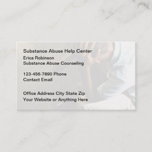 Substance Abuse Counseling Business Cards