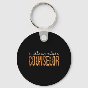Substance Abuse Counsellor leopard Fall Autumn Tha Key Ring