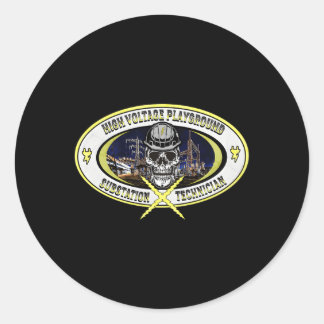 Substation Technician Classic Round Sticker