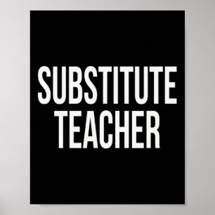 Substitute Teacher Appreciation Day For Work Week Poster