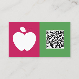 Substitute Teacher Custom QR Business Card