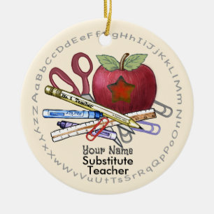 Substitute Teacher Ornament