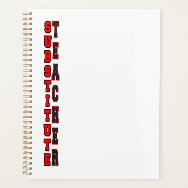 Substitute Teacher Planner (Front)