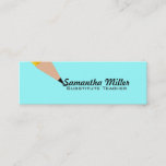 Substitute Teacher Skinny Business Cards<br><div class="desc">tutor and teacher business cards</div>