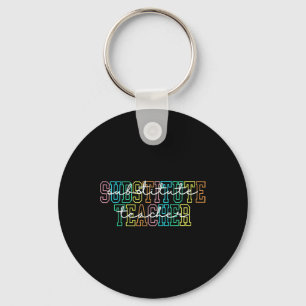 Substitute Teacher Teacher Appreciation Gift Subst Key Ring