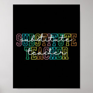 Substitute Teacher Teacher Appreciation Gift Subst Poster