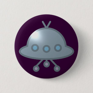 subsurface flying UFO flying saucer 6 Cm Round Badge