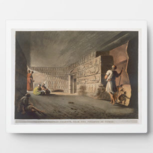Subterranean Chamber near the Pyramids at Geeza, p Plaque