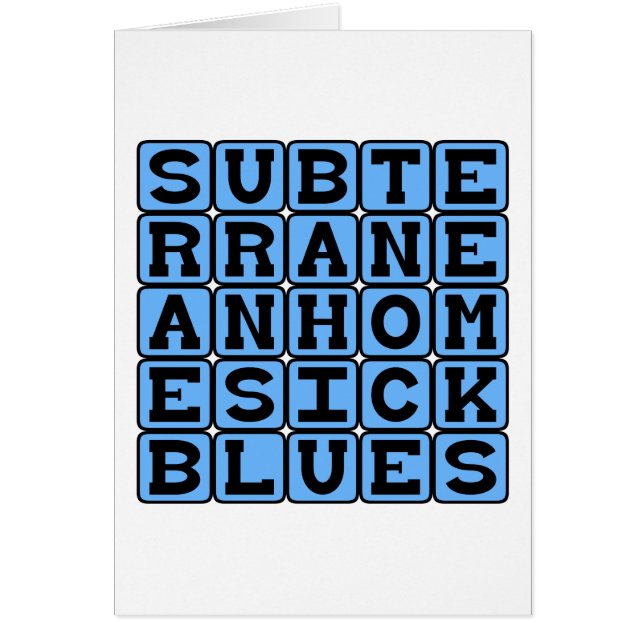 Subterranean Homesick Blues (Front)