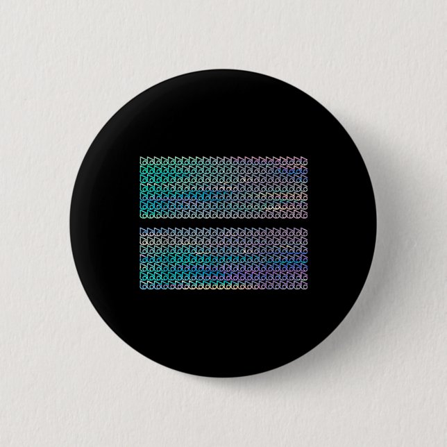 Subtle 67 Six Seven Brainrot Hidden Message Gen Al 6 Cm Round Badge (Front)