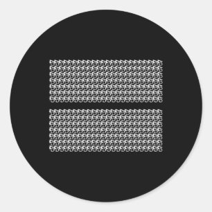 Subtle 67 Six Seven Brainrot Hidden Message Gen Al Classic Round Sticker