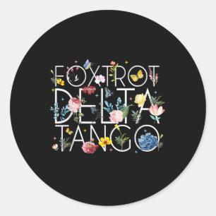 Subtle Anti Trump 86 47 Floral Boho Style  Classic Round Sticker