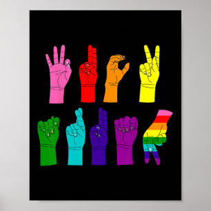 Subtle Anti-trump Asl Sign Language Lgbtq+ Resist 