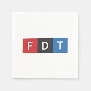 Subtle Anti-Trump FDT Anti-Maga Democrats Napkin