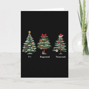 Subtle Anti Trump Hidden Message Christmas Tree  Card