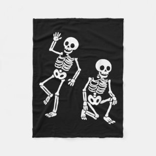 Subtle Anti Trump Hidden Message Dancing Skeleton Fleece Blanket