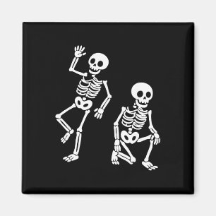 Subtle Anti Trump Hidden Message Dancing Skeleton  Magnet