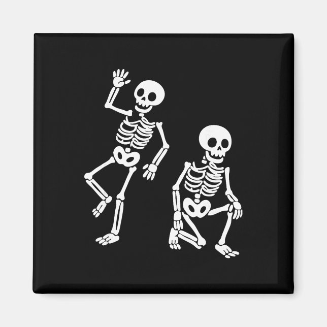 Subtle Anti Trump Hidden Message Dancing Skeleton  Magnet (Front)