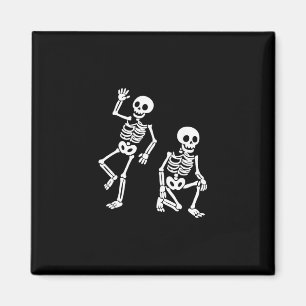 Subtle Anti Trump Hidden Message Dancing Skeleton  Magnet