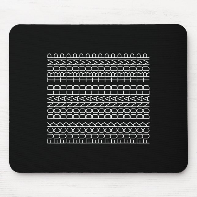 Subtle Anti Trump Hidden Message Sarcastic Feminis Mouse Pad (Front)