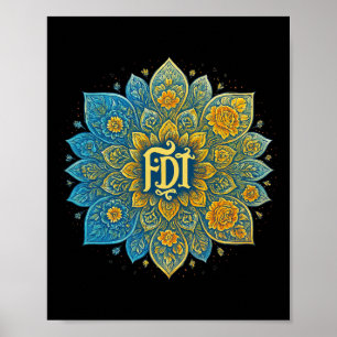 Subtle Anti-trump Mandala Design Feminist Shirt Wo Poster