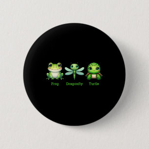 Subtle Anti-trump Political Humor Frog Dragonfly T 6 Cm Round Badge