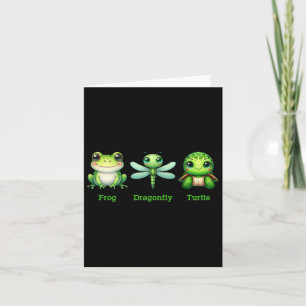 Subtle Anti-trump Political Humour Frog Dragonfly  Card