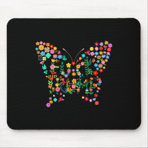 Subtle Anti Trump Shirt Floral Butterfly Hidden Me Mouse Pad