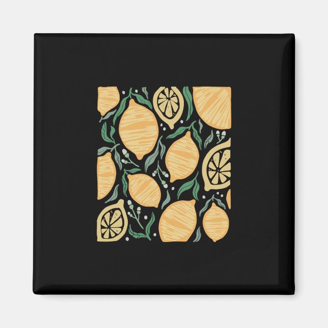 Subtle Anti Trump Shirt Lemon Boho  Magnet (Front)