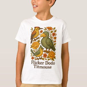 Subtle Bird Anti Trump Bird Flicker Dodo Titmouse T-Shirt