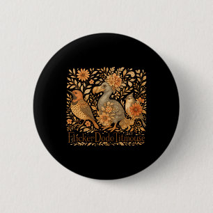 Subtle Birds Flicker Dodo Titmouse Trump Resist Bo 6 Cm Round Badge