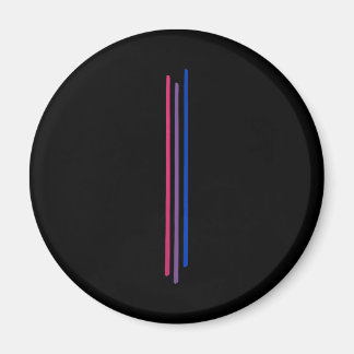 Subtle Bisexual Pride Goth Bi Pride Skull Magnet
