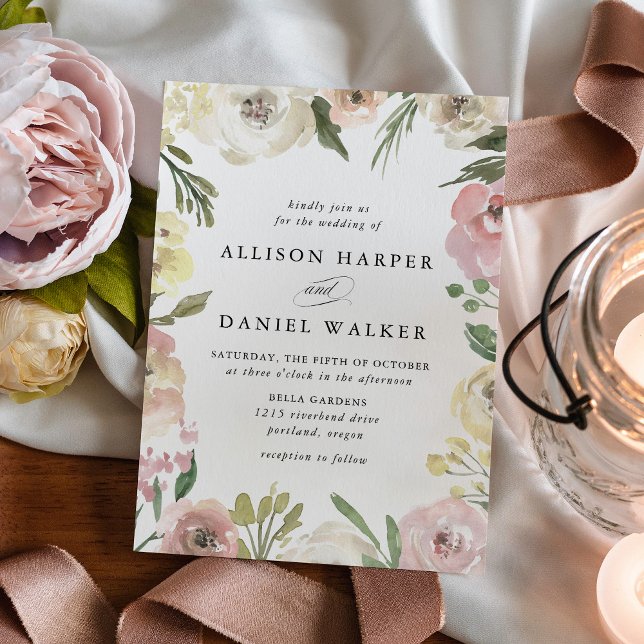 Subtle Blooms | Wedding Invitation (Creator Uploaded)
