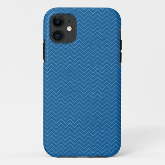 Subtle Blue Zig-Zag Pattern iPhone 5 Case