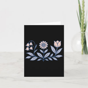 Subtle Boho Flowers Anti Trump Card