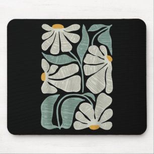 Subtle Boho Flowers Anti Trump, Kamala Harris Vote Mouse Pad