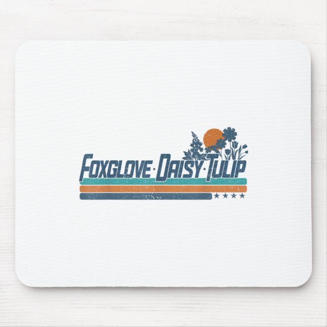Subtle Boho Flowers Trump Resist Shirt Foxglove Da Mouse Pad (Front)
