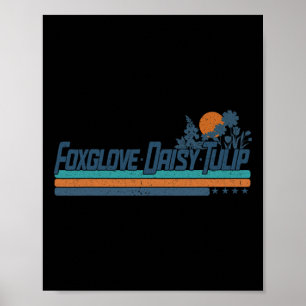 Subtle Boho Flowers Trump Resist Shirt Foxglove Da Poster