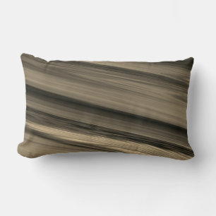 Subtle Brown Stripe Lumbar Cushion