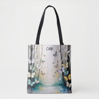 Subtle Butterflies Personalised Tote Bag