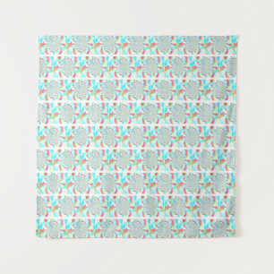Subtle Butterfly Fractal Design Tapestry
