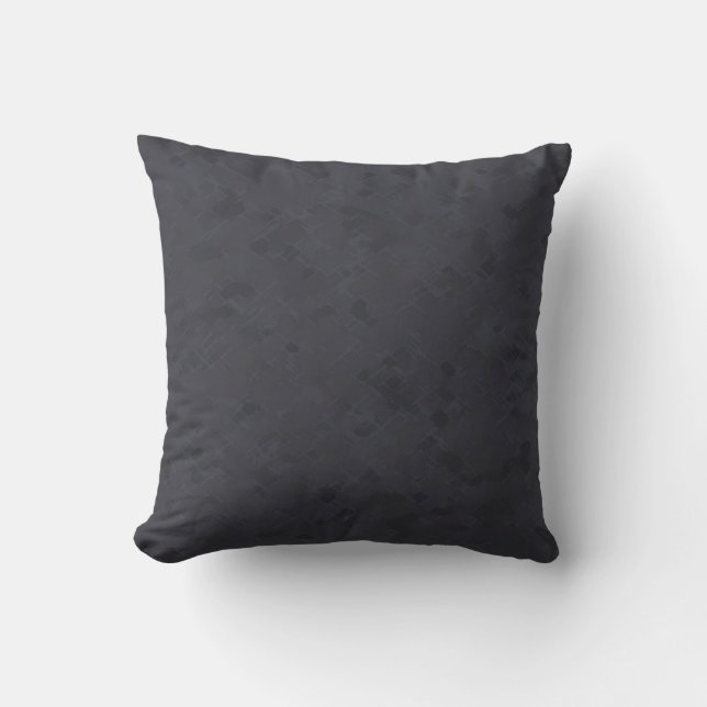 Subtle Charcoal Grey Pattern Cushion (Front)