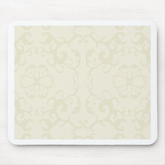 Subtle classic vintage pattern print -customise mouse pad (Front)