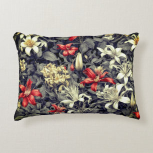 Subtle Colour Wild Honeysuckle Print Decorative Cushion