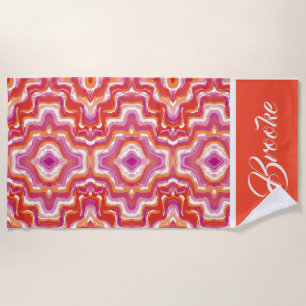 Subtle Community Lesbian Pride Flag  Beach Towel