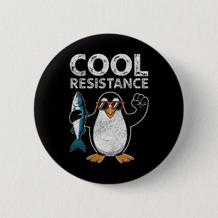 Subtle Cool Resistance Penguin Tariffs Protest Ant 6 Cm Round Badge