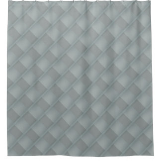 Subtle Diagonal Grey Stripes Geometric Shower Curtain